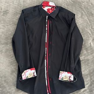 Vercini Black Dress Shirt